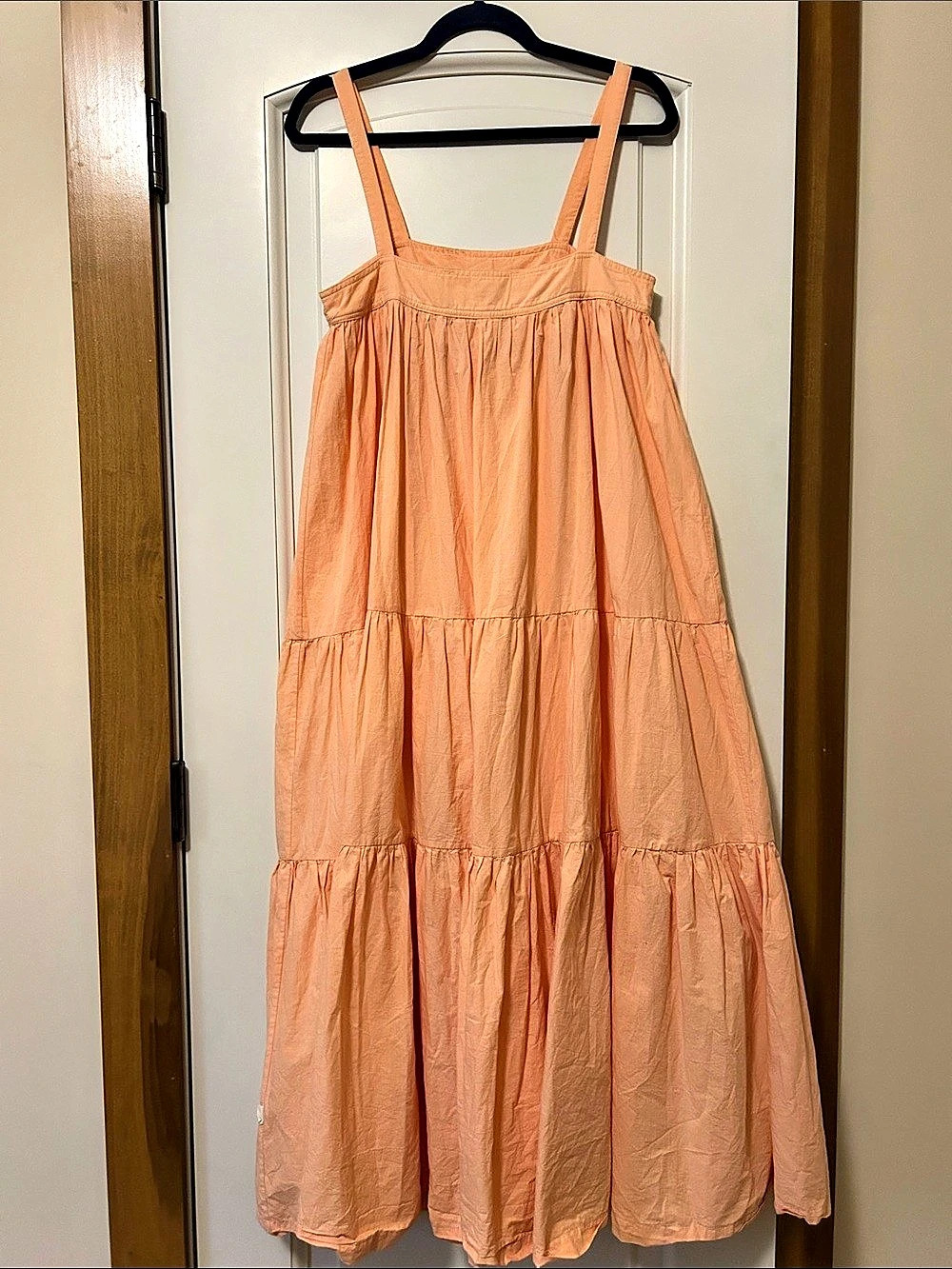 Araminta James Sunset Terracotta Tiered Maxi Dress in Orange Size XS Like New